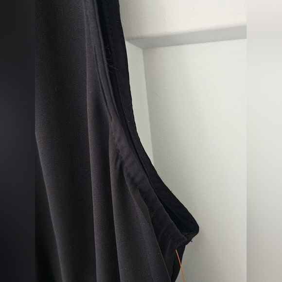 Justify Black Sleeveless Zip Front Peplum Top XL - Picture 2 of 10